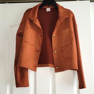 Wonder Nation Brown faux suede jacket NWT